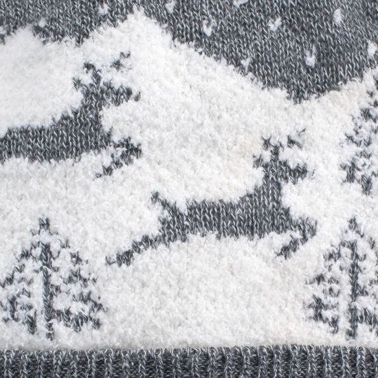 Čepice s jelenem - šedá