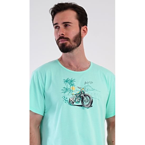 Pánské pyžamo šortky Pavel - mátová