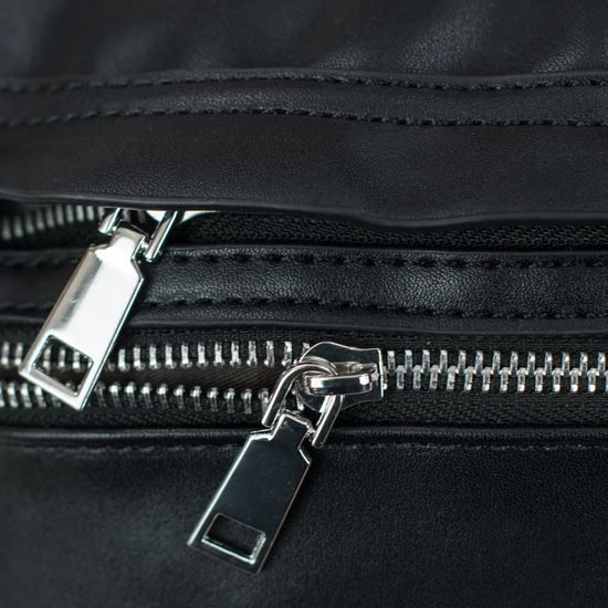 Stylová koženková ledvinka - černá