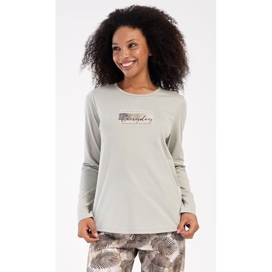 Dámské pyžamo dlouhé Everyday - písková