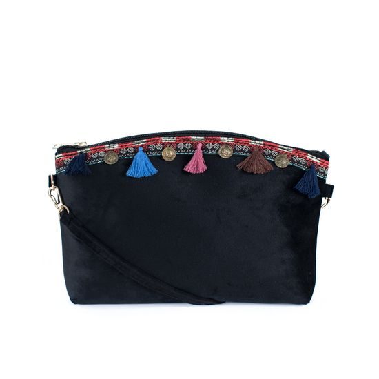 Boho taštička zelená