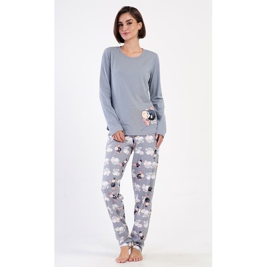 Dámské pyžamo dlouhé Betty - světle lososová