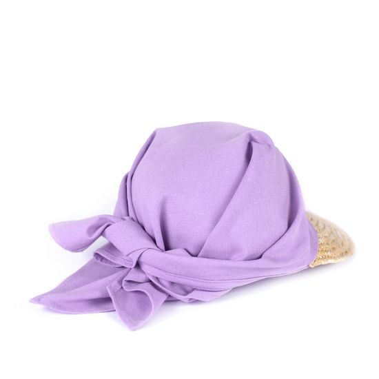 Kšilt s vázáním fialový