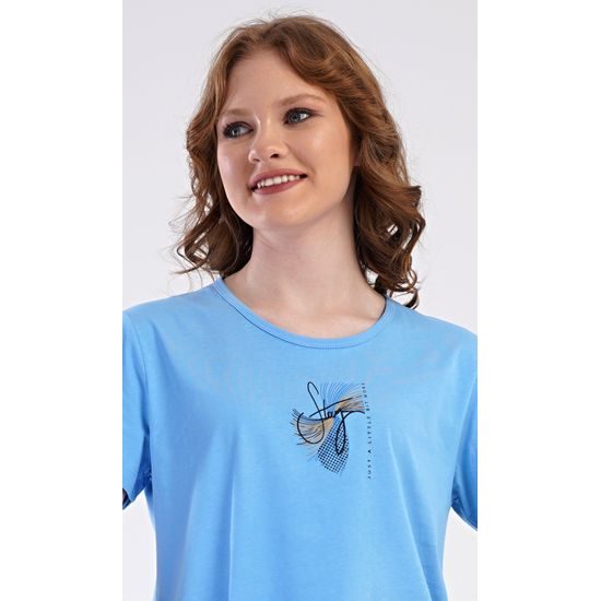 Dámské pyžamo kapri Eliza - modrá