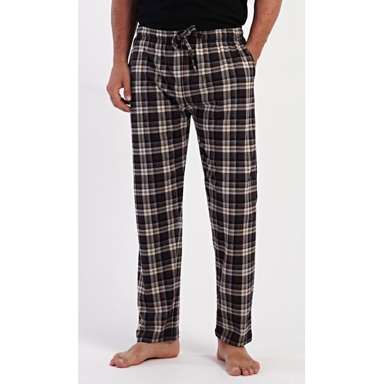 Pánské pyžamové kalhoty Armando - hnědá