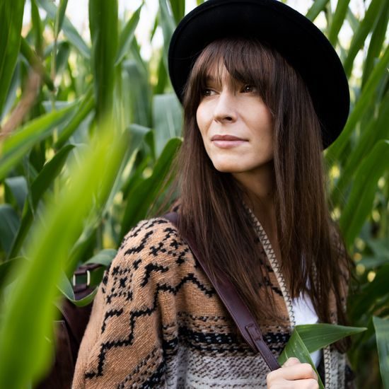 Dámský vlněný klobouk s úzkou krempou šedý