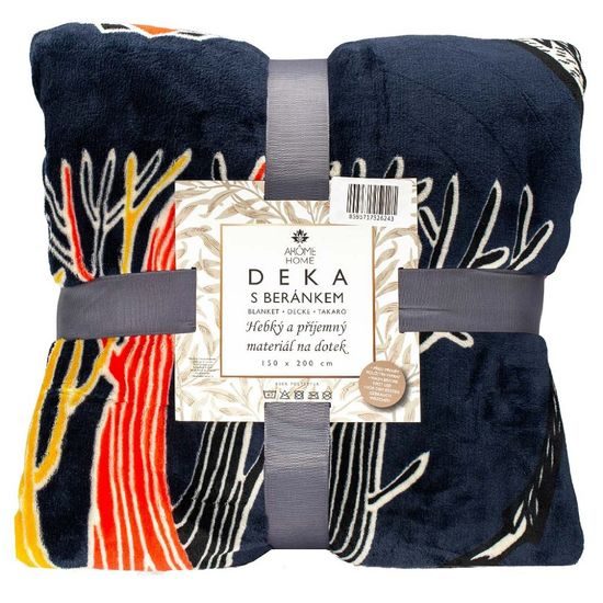 Deka 150 x 200 cm, s beránkem, mikroflanel, 460 GSM