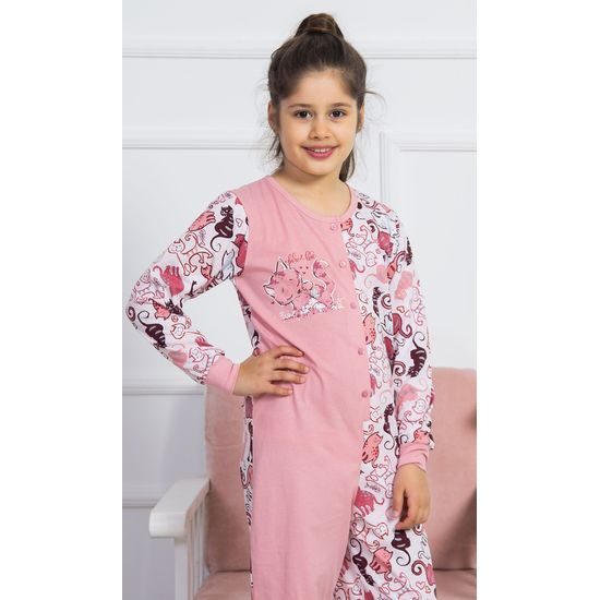 Dětský overal Kočky - světle šedá