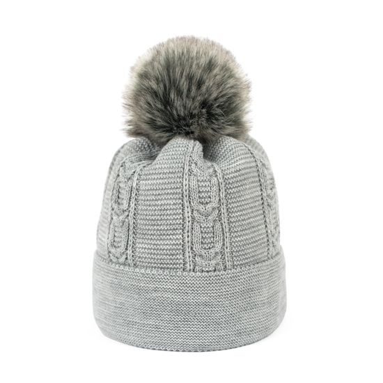 Stylová Zimní Čepice s Bambulí oranžová