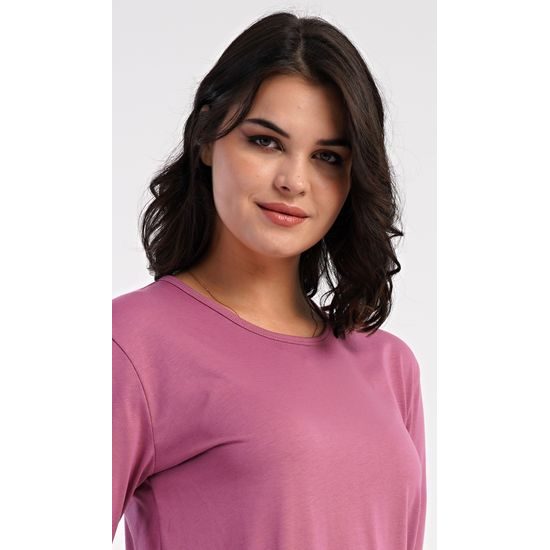 Dámské pyžamo dlouhé Dominica - šeříková