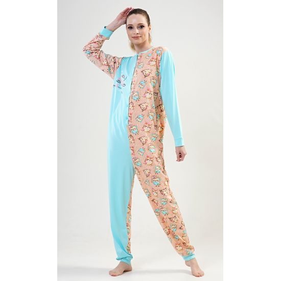 Dámský overal Sovičky - světle lososová