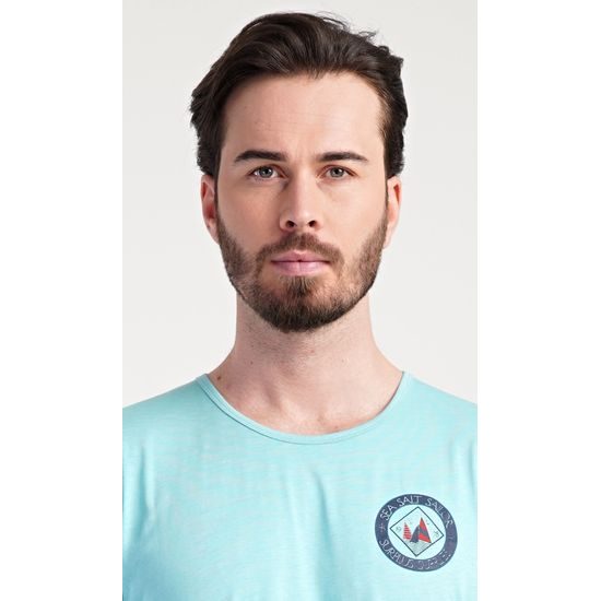 Pánské pyžamo šortky Sea - mentolová