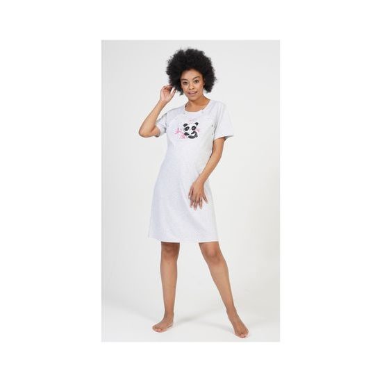 Dámská noční košile mateřská My love - světle šedá