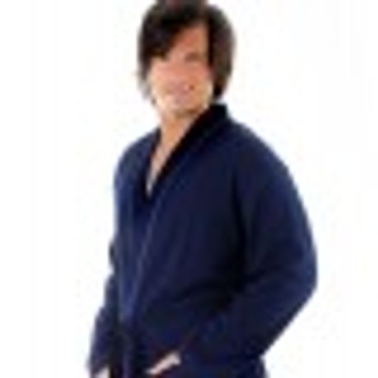 Pánský 3/4 kimono župan HENRI tmavě modrá