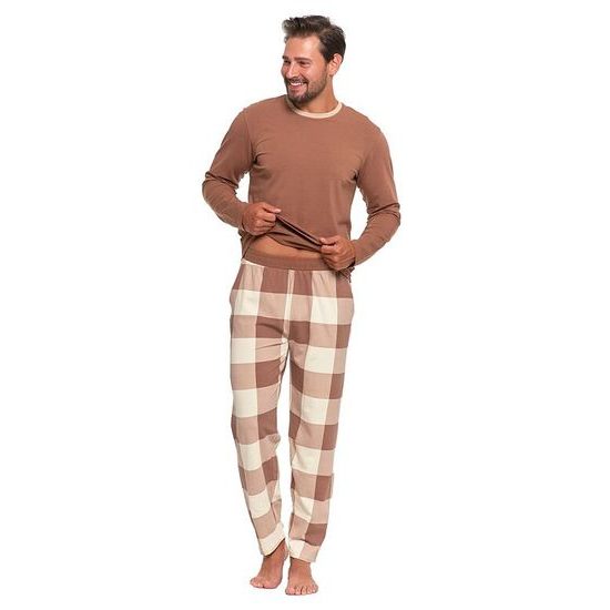 Pánské pyžamo Choco hnědé