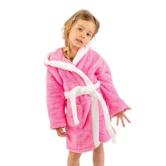 Dívčí župan Králíček světle růžový s oušky