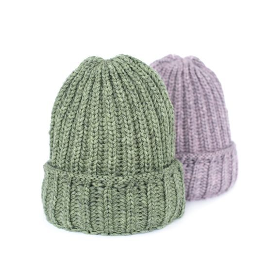 Zimní hrubá čepice černá