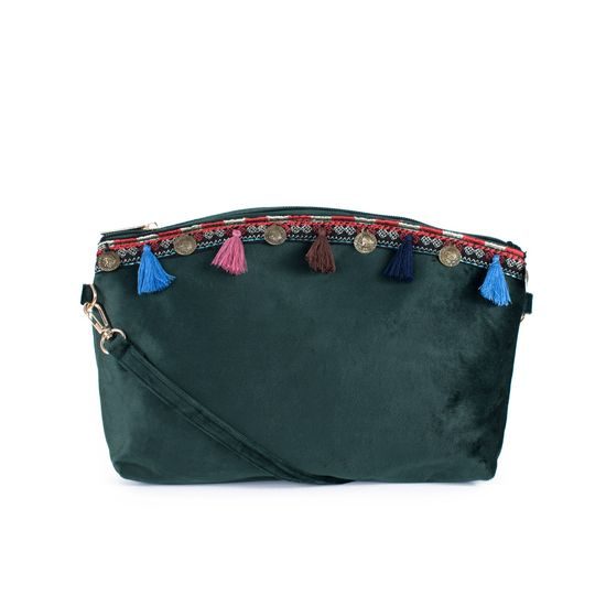 Šedá zdobená kabelka