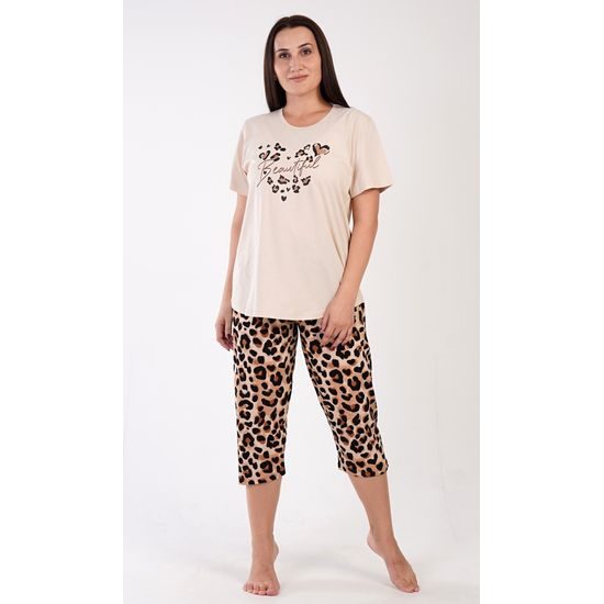 Dámské pyžamo kapri Beautiful - černá