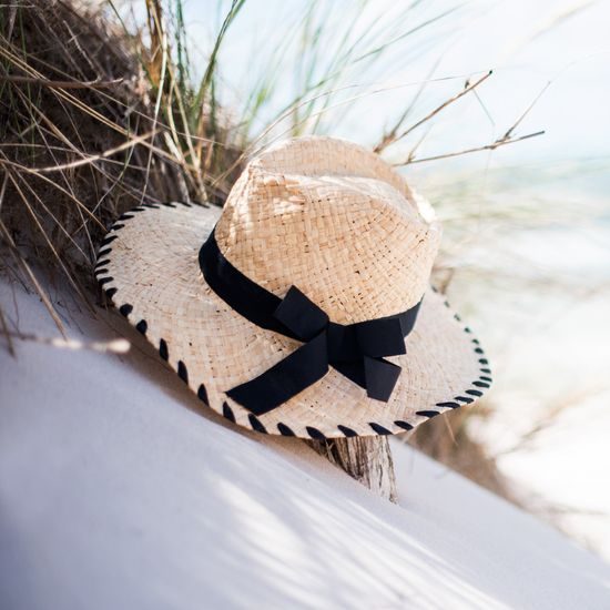 Klobouk letní dámský s černou mašlí