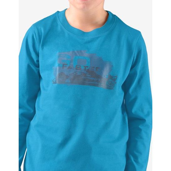 GINA dětské pyžamo dlouhé chlapecké 69003P - měsíc petrolejová