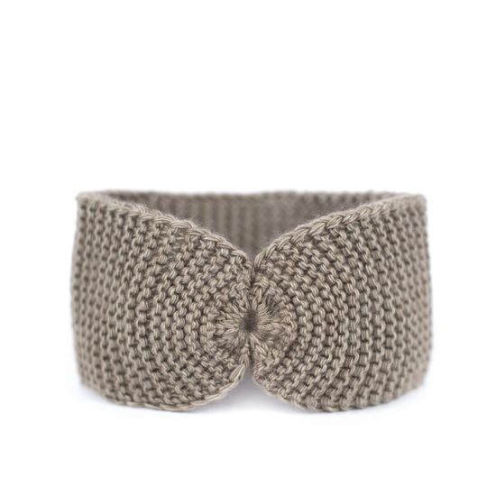 Měkká slušivá čelenka šedá