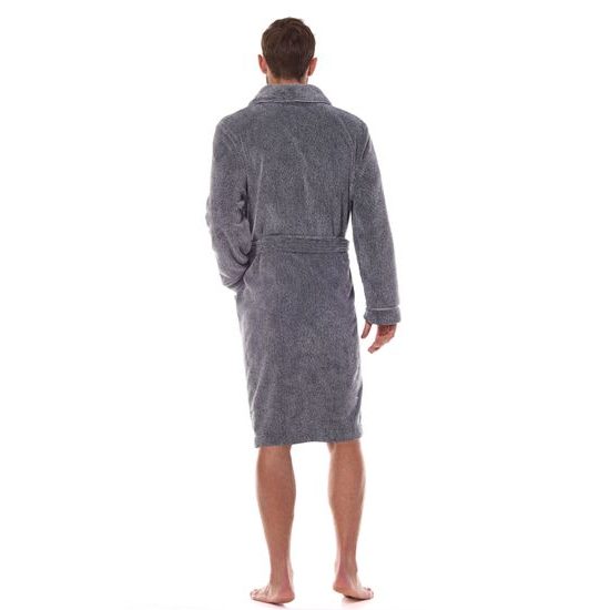 Pánský župan Pegas melírovaný tmavě šedý