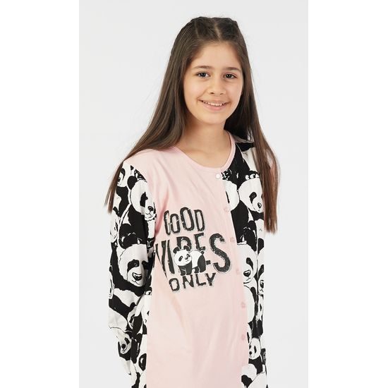 Dětský overal Good vibes only - černá