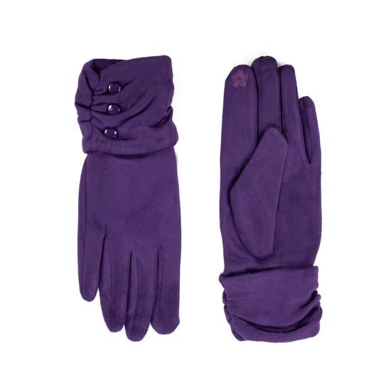 Elegantní rukavice s knoflíčky zelené