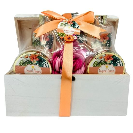 Dárková kosmetická sada Tropické květiny 2
