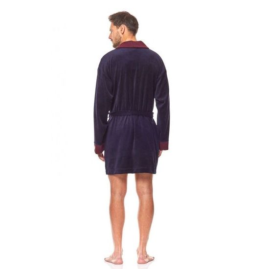 Pánský župan 9101 dark blue