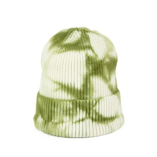 Čepice zeleno-bílá