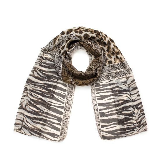 Jemná růžová šála s potiskem květin