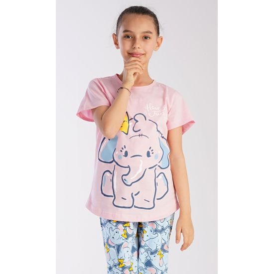 Dětské pyžamo kapri Slůně - světle lososová