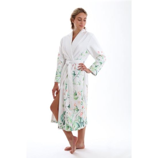 Dámský dlouhý župan s šálovým límcem Julia Květiny