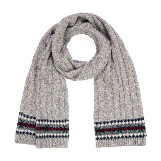 Čepice, šála - světlešedá