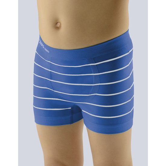 GINA dětské boxerky chlapecké, kratší nohavička, bezešvé Bamboo 25997P - atlantic bílá