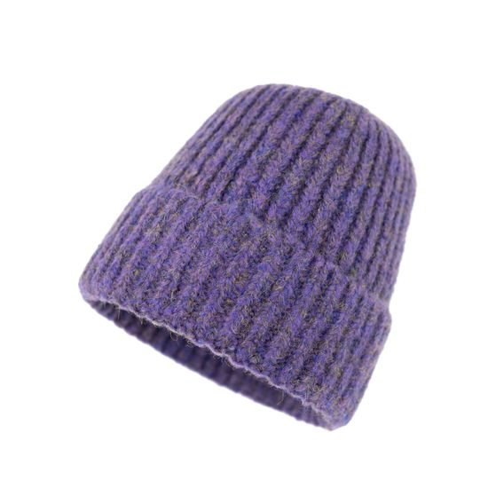 Teplá čepice na zimu modrozelená