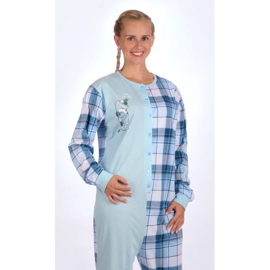 Dámský overal VIENETTA Méďa s čepicí - modrá