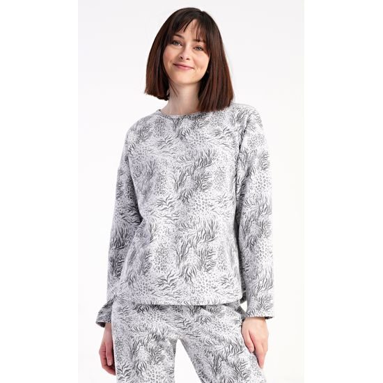 Dámské pyžamo dlouhé Sofia - šedá