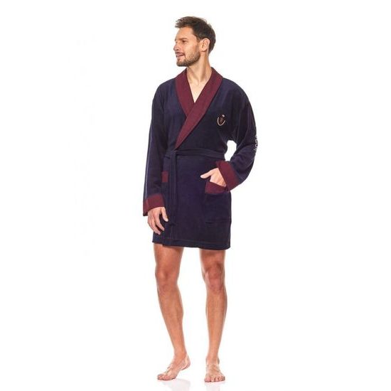 Pánský župan 9101 dark blue