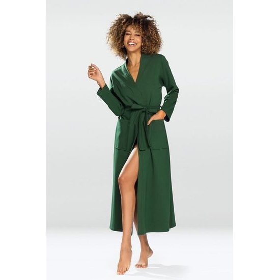 Dámský župan z bavlny Melissa zelený