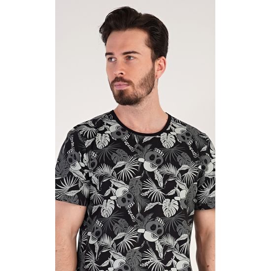 Pánské pyžamo šortky Albert - černá