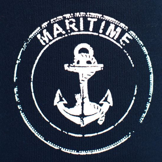 Tenká čepice s námořnickým motivem - černá