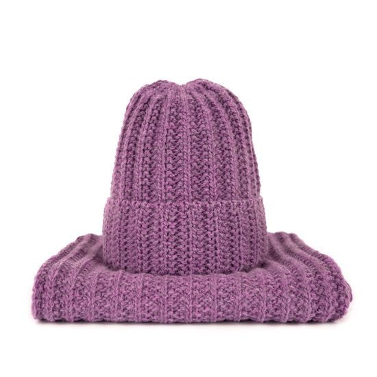 Čepice, šála - fialová