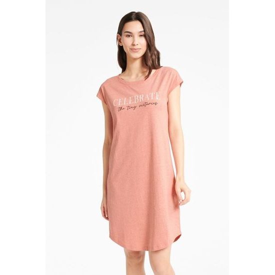 Dámská noční košile Bing růžová s melírem