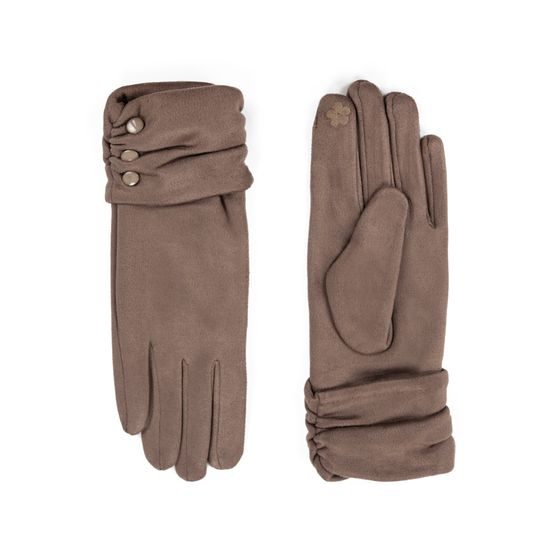 Elegantní rukavice s knoflíčky zelené