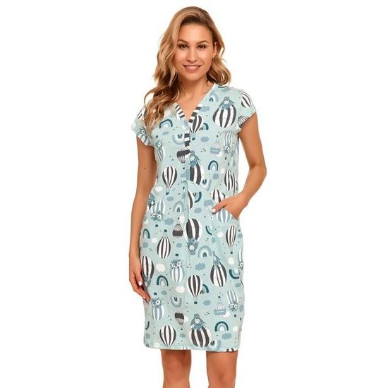 Mateřská noční košile Molly modrá s balóny