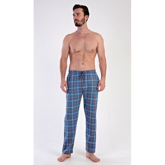 Pánské pyžamové kalhoty Aleš - modrošedá