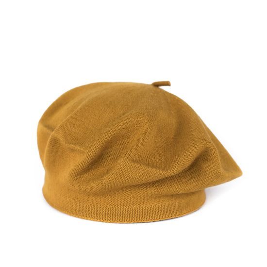 Módní baret světle hnědý